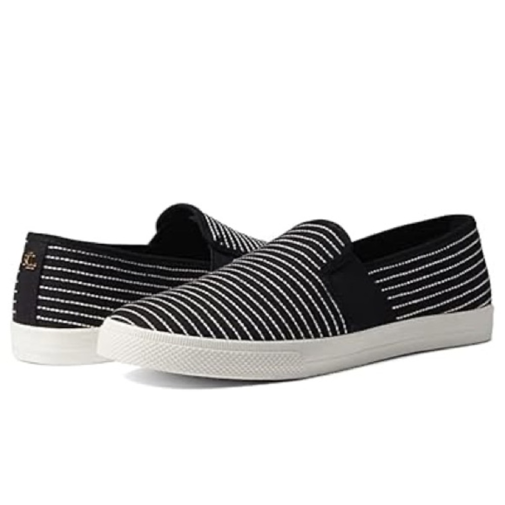 Lauren Ralph Lauren “Jinny” black nautical striped flats
